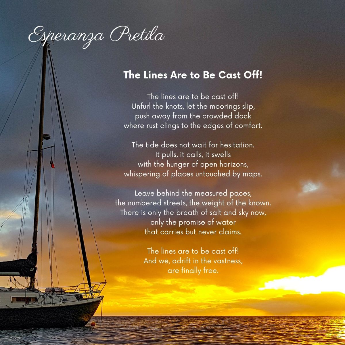 The Lines Are to Be Cast&nbsp;Off!