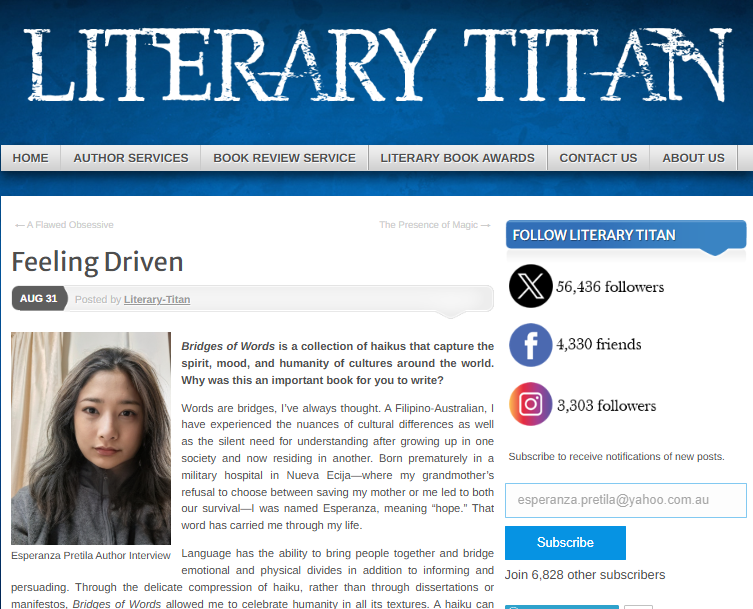 Interview with Literary Titan
